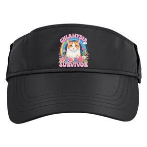 Chlamydia Survivor Funny Cat Meme Adult Drive Performance Visor