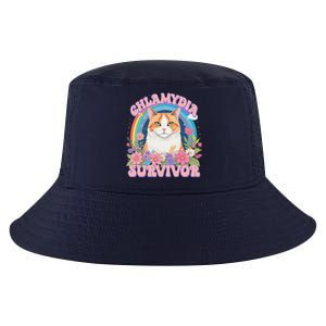 Chlamydia Survivor Funny Cat Meme Cool Comfort Performance Bucket Hat