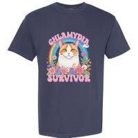 Chlamydia Survivor Funny Cat Meme Garment-Dyed Heavyweight T-Shirt