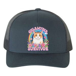 Chlamydia Survivor Funny Cat Meme Yupoong Adult 5-Panel Trucker Hat