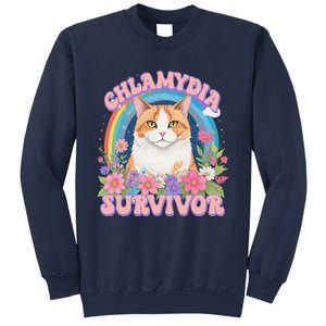 Chlamydia Survivor Funny Cat Meme Sweatshirt