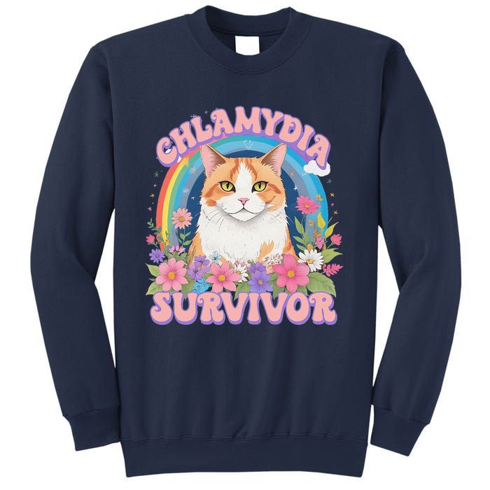 Chlamydia Survivor Funny Cat Meme Sweatshirt