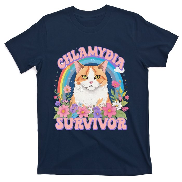 Chlamydia Survivor Funny Cat Meme T-Shirt