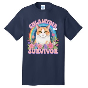 Chlamydia Survivor Funny Cat Meme Tall T-Shirt