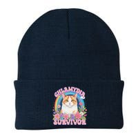 Chlamydia Survivor Funny Cat Meme Knit Cap Winter Beanie