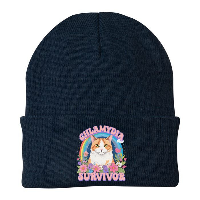 Chlamydia Survivor Funny Cat Meme Knit Cap Winter Beanie