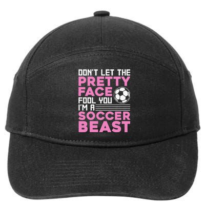 Cool Soccer For Women Teen Soccer Lover Player Sports 7-Panel Snapback Hat