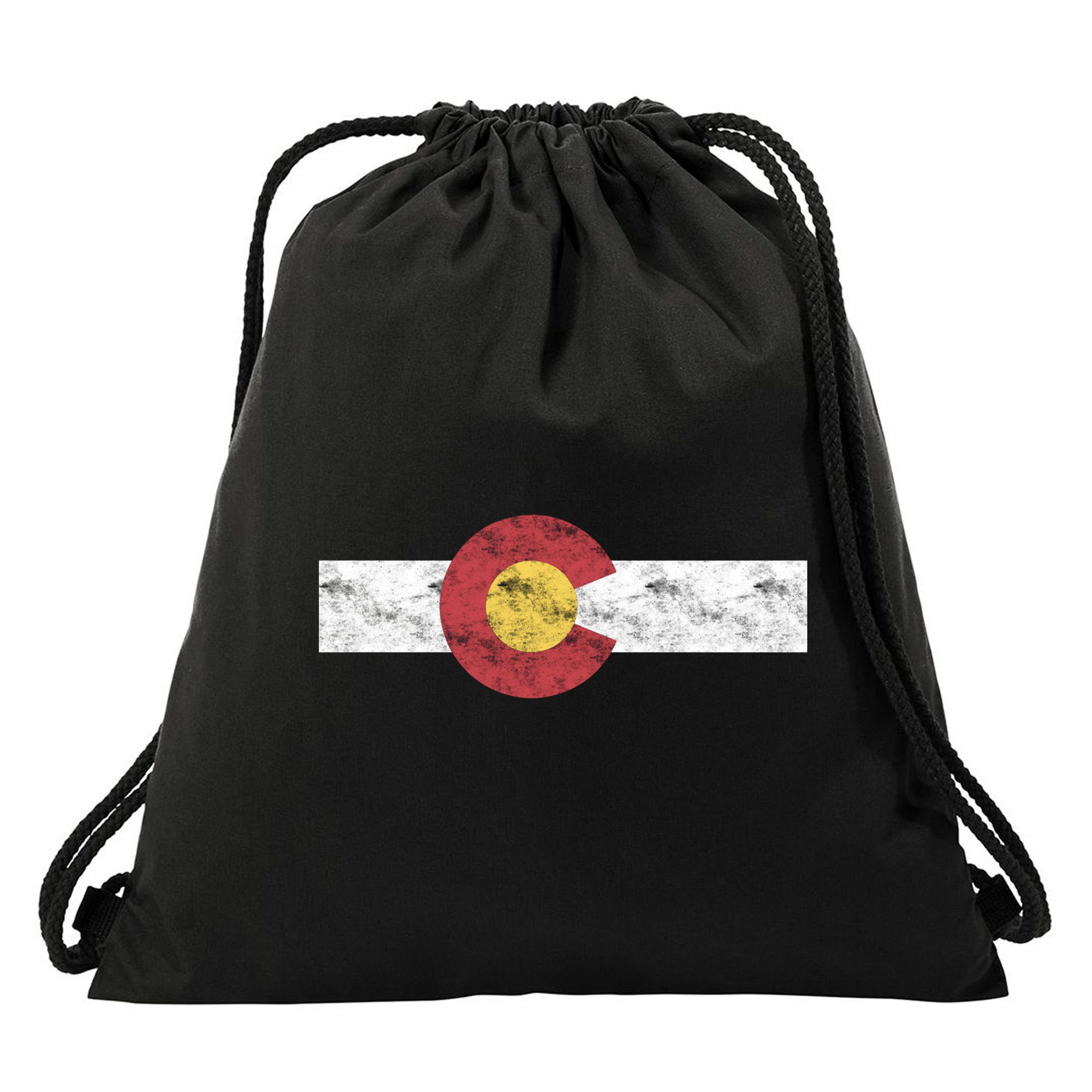 Colorado State Flag Gift Patriotic Colorado Day Gift Drawstring Bag