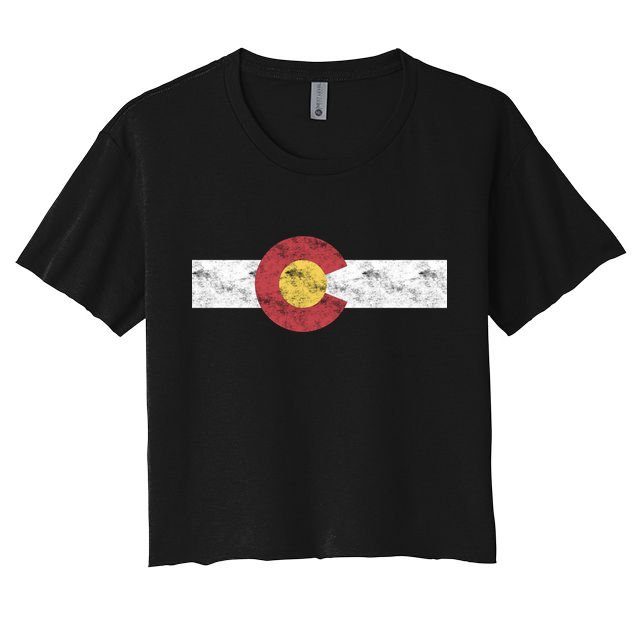 Colorado State Flag Gift Patriotic Colorado Day Gift Crop Top