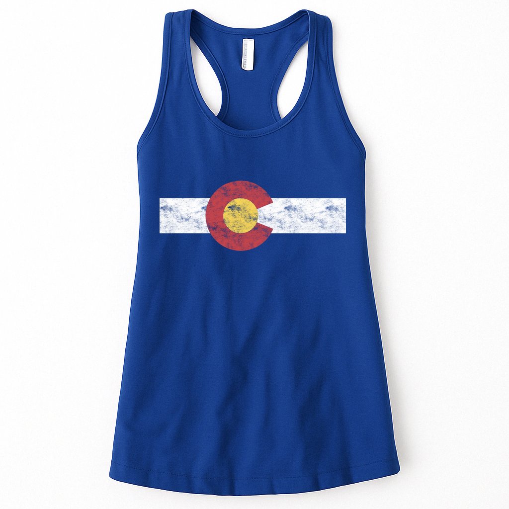 Colorado State Flag Gift Patriotic Colorado Day Gift Womens Tank Top
