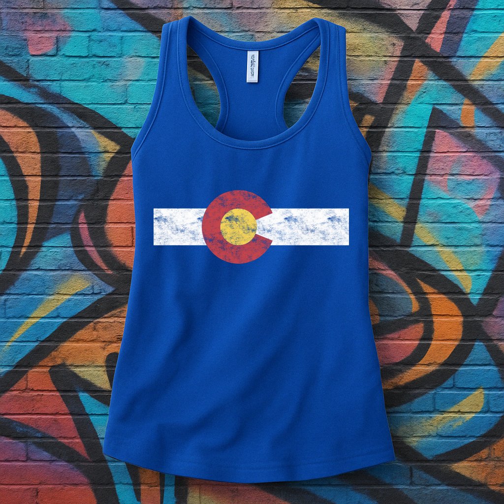 Colorado State Flag Gift Patriotic Colorado Day Gift Womens Tank Top