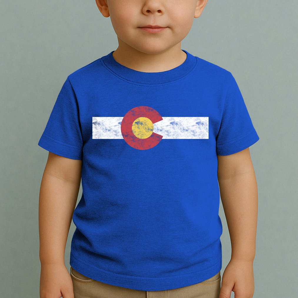 Colorado State Flag Gift Patriotic Colorado Day Gift Toddler T-Shirt