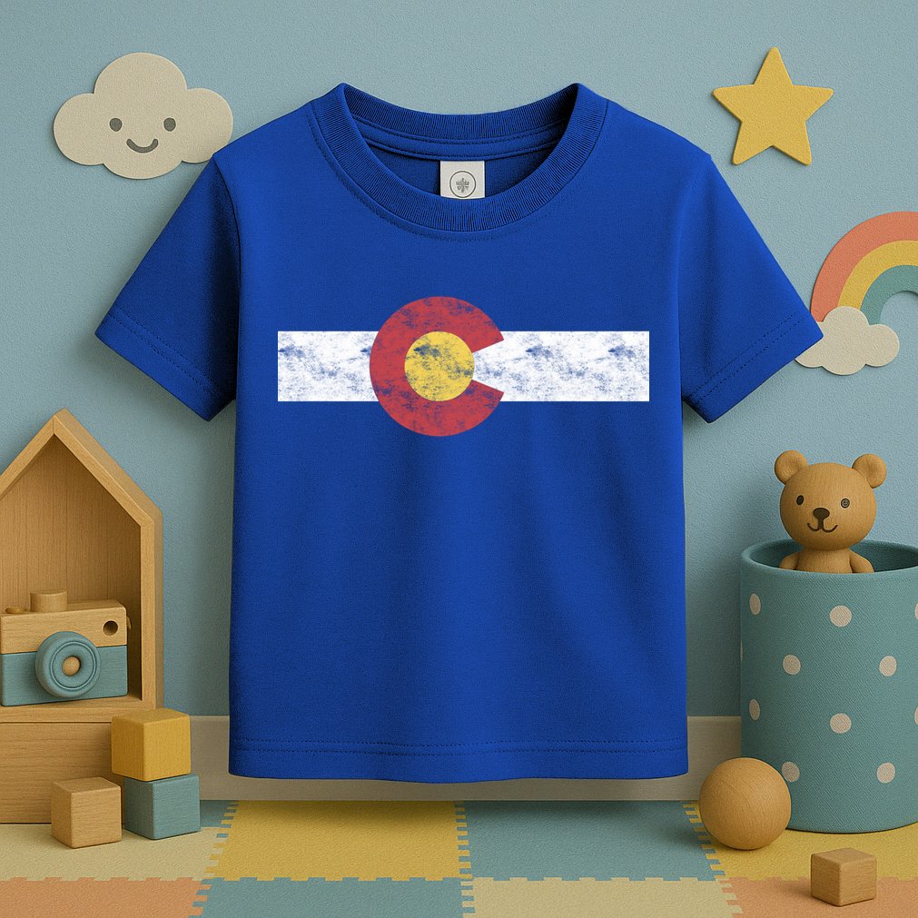 Colorado State Flag Gift Patriotic Colorado Day Gift Toddler T-Shirt