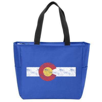 Colorado State Flag Gift Patriotic Colorado Day Gift Zip Tote Bag
