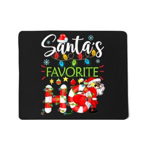 Christmas Santa's Favorite Ho Xmas Pajama Funny Naughty Mousepad