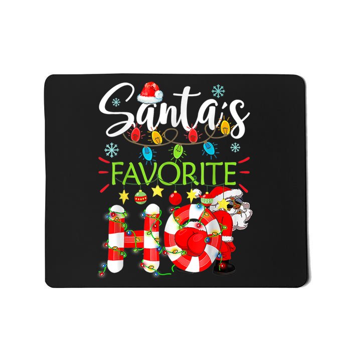 Christmas Santa's Favorite Ho Xmas Pajama Funny Naughty Mousepad