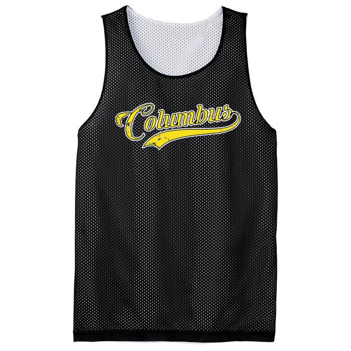 Columbus Soccer Fan Vintage Mesh Reversible Basketball Jersey Tank