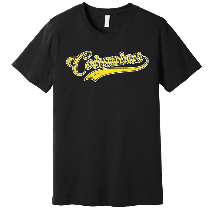 Columbus Soccer Fan Vintage Premium T-Shirt