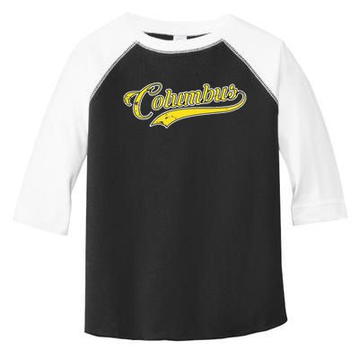 Columbus Soccer Fan Vintage Toddler Fine Jersey T-Shirt