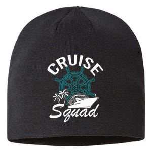 Cruise Squad Family Matching Cruise Trip Vacation Designs Sustainable Beanie