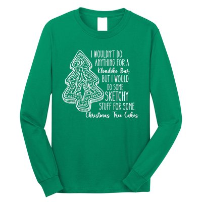 Christmas Shirts For Christmas Tree Cake Cute Graphic Tees Funny Tr Long Sleeve Shirt