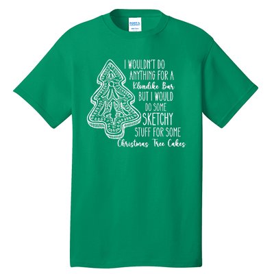 Christmas Shirts For Christmas Tree Cake Cute Graphic Tees Funny Tr Tall T-Shirt