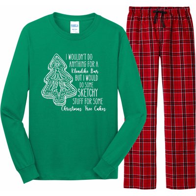 Christmas Shirts For Christmas Tree Cake Cute Graphic Tees Funny Tr Long Sleeve Pajama Set