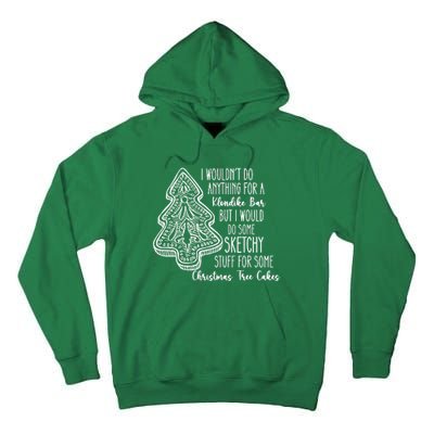 Christmas Shirts For Christmas Tree Cake Cute Graphic Tees Funny Tr Tall Hoodie