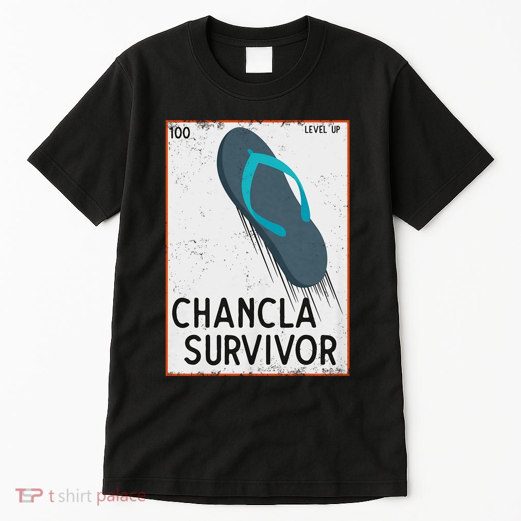 Chancla Survivor Funny Spanish Joke Tall T-Shirt