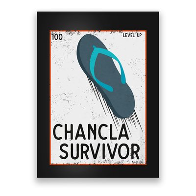 Chancla Survivor Funny Spanish Joke Poster