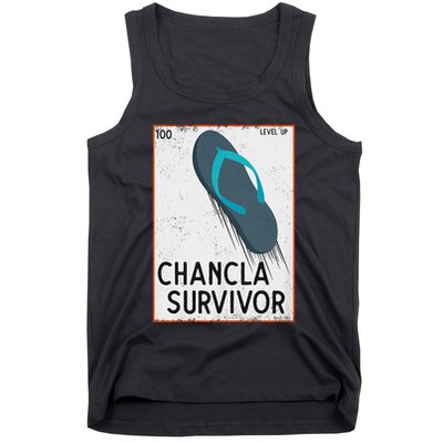 Chancla Survivor Funny Spanish Joke Tank Top