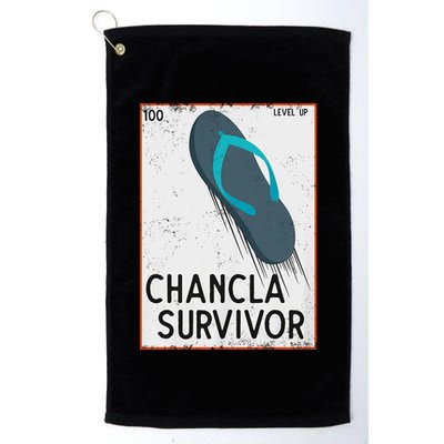Chancla Survivor Funny Spanish Joke Golf Towel