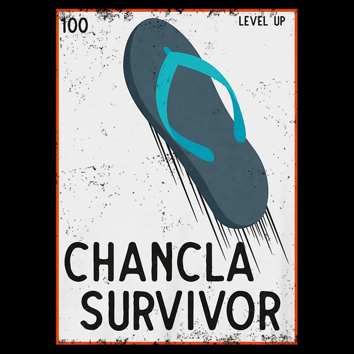 Chancla Survivor Funny Spanish Joke Short Acrylic Beanie