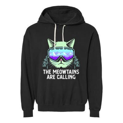 Cool Snowboard For Ski Lover Mountain Skier Garment-Dyed Fleece Hoodie