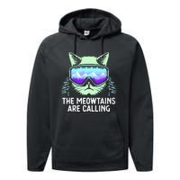 Cool Snowboard For Ski Lover Mountain Skier Performance Fleece Hoodie