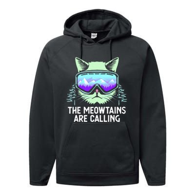 Cool Snowboard For Ski Lover Mountain Skier Performance Fleece Hoodie