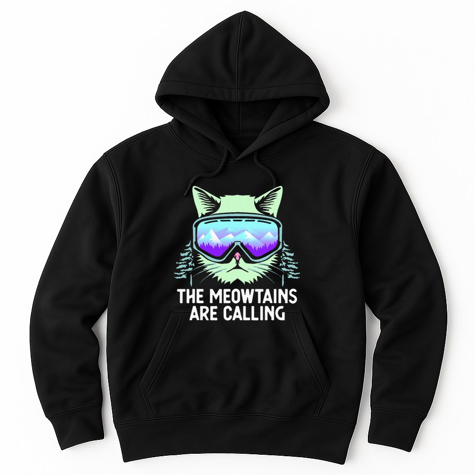 Cool Snowboard For Ski Lover Mountain Skier Hoodie