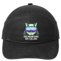 Cool Snowboard For Ski Lover Mountain Skier 7-Panel Snapback Hat