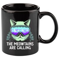 Cool Snowboard For Ski Lover Mountain Skier 11oz C Handle Ceramic Mug