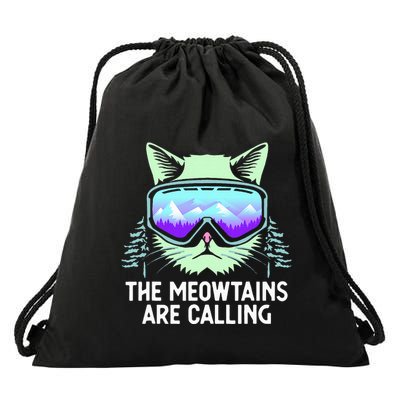Cool Snowboard For Ski Lover Mountain Skier Drawstring Bag