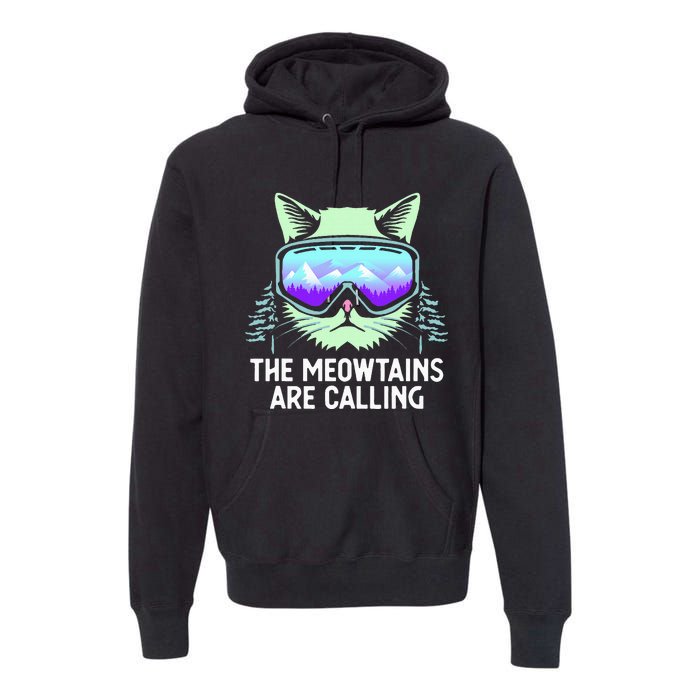 Cool Snowboard For Ski Lover Mountain Skier Premium Hoodie