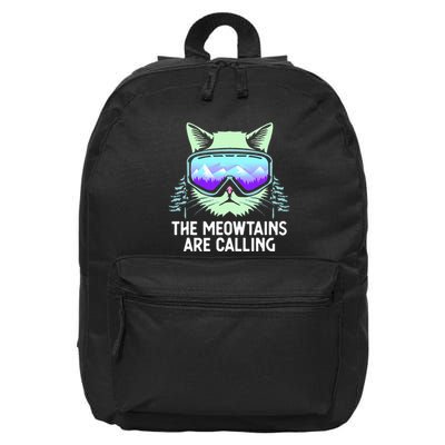 Cool Snowboard For Ski Lover Mountain Skier 16 in Basic Backpack