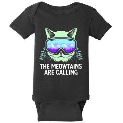 Cool Snowboard For Ski Lover Mountain Skier Baby Bodysuit