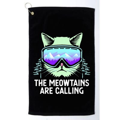 Cool Snowboard For Ski Lover Mountain Skier Golf Towel