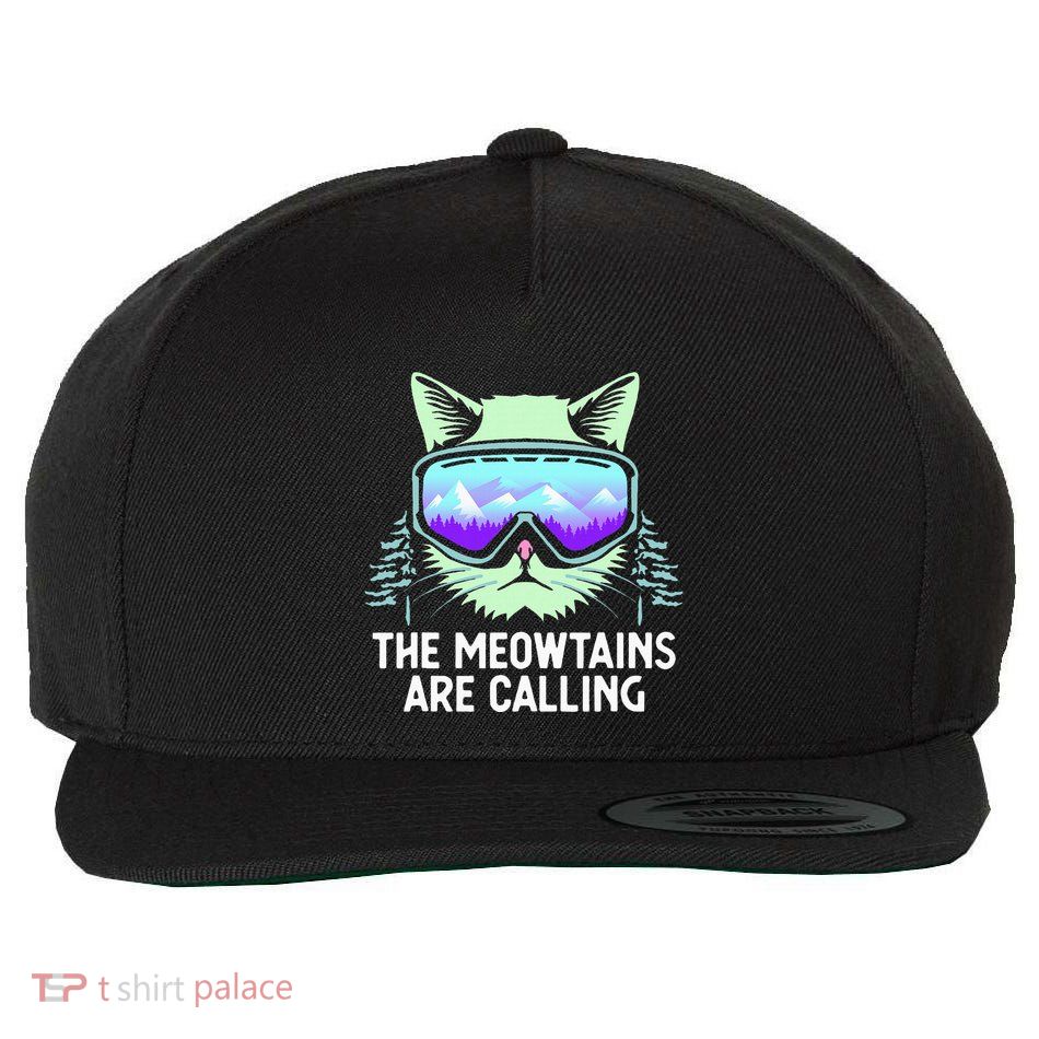 Cool Snowboard For Ski Lover Mountain Skier Wool Snapback Cap