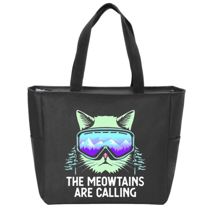 Cool Snowboard For Ski Lover Mountain Skier Zip Tote Bag