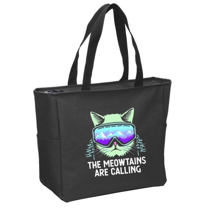 Cool Snowboard For Ski Lover Mountain Skier Zip Tote Bag
