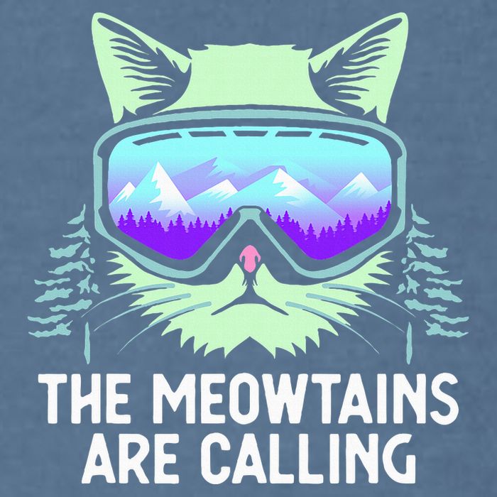 Cool Snowboard For Ski Lover Mountain Skier Garment-Dyed Sweatshirt