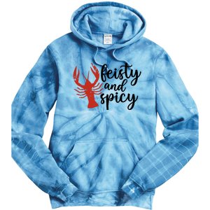 Crawfish Season Feisty And Spicy Tie Dye Hoodie