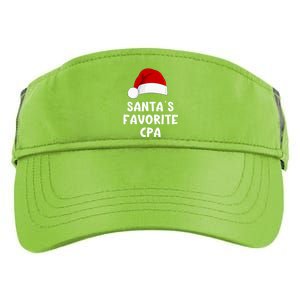 Christmas SantaS Favorite Cpa Certified Public Accountant Adult Drive Performance Visor